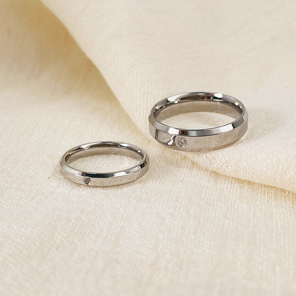 Stainless steel couple rings – hypoallergenic & rust-proof for couples