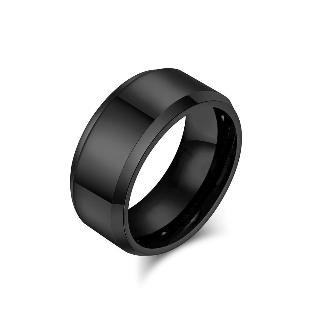 Hochglanz Wolframcarbid-Ring – Zeitloses Unisex-Design in Luxus-Optik