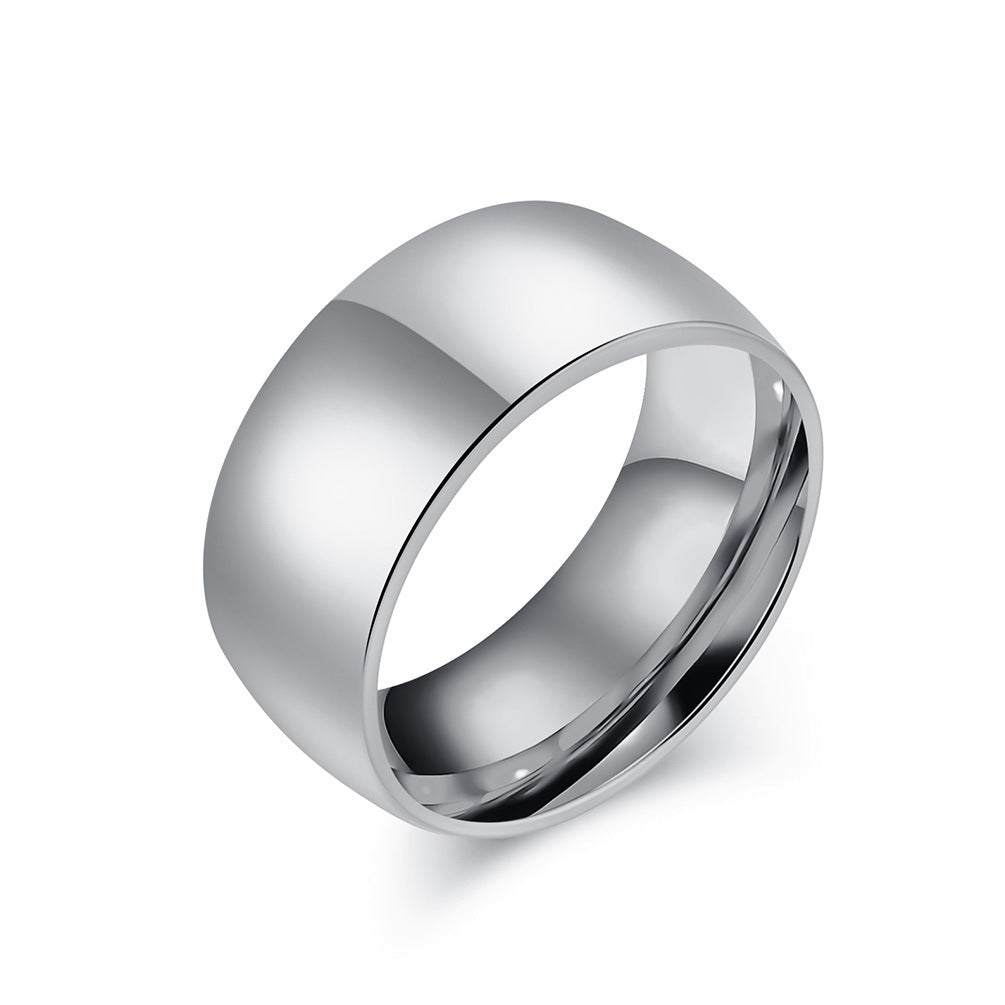 Simple titanium steel ring - High-quality shiny in black & steel colors - 18K gold plating - Unisex design - Fine jewelry for women & men