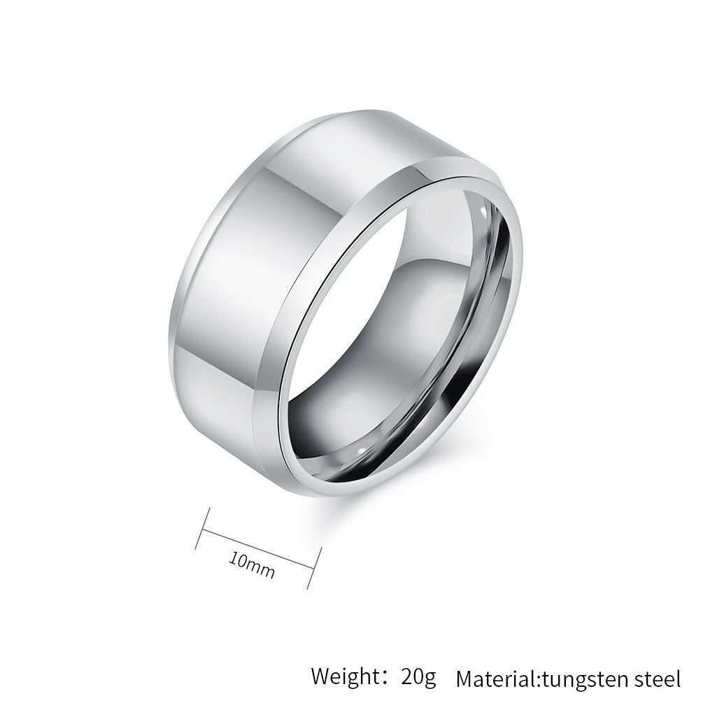 Hochglanz Wolframcarbid-Ring – Zeitloses Unisex-Design in Luxus-Optik