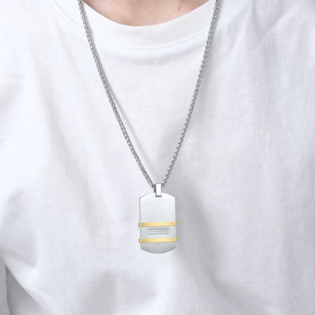 Modular men's chain | 316L stainless steel - Available in gold-plated, polished, or black PVD-coated