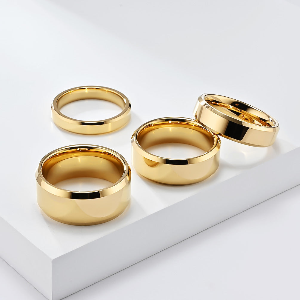 Hochglanz Wolframcarbid-Ring – Zeitloses Unisex-Design in Luxus-Optik