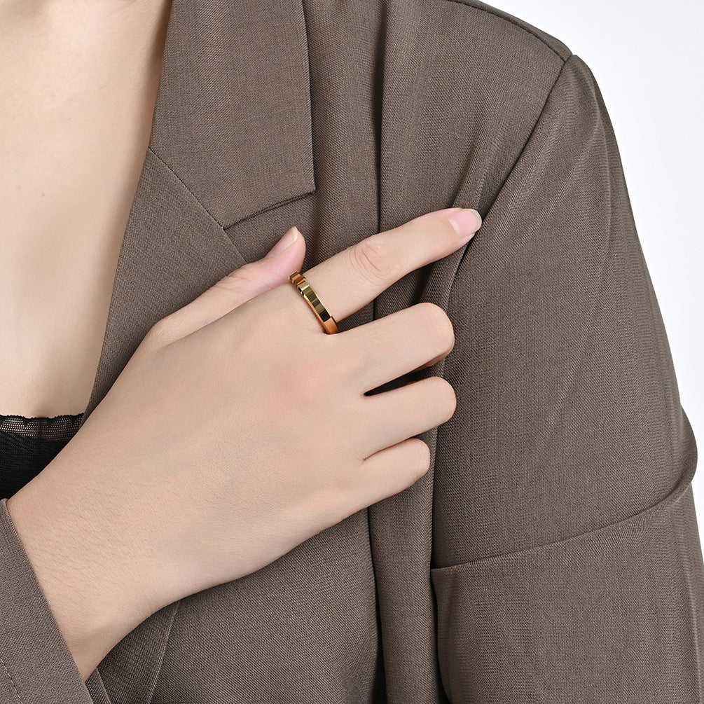 Hochglanz Wolframcarbid-Ring – Zeitloses Unisex-Design in Luxus-Optik