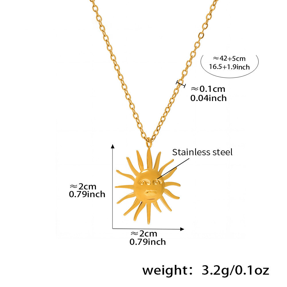 Noble sun goddess necklace – timeless jewelry with spiritual flair
