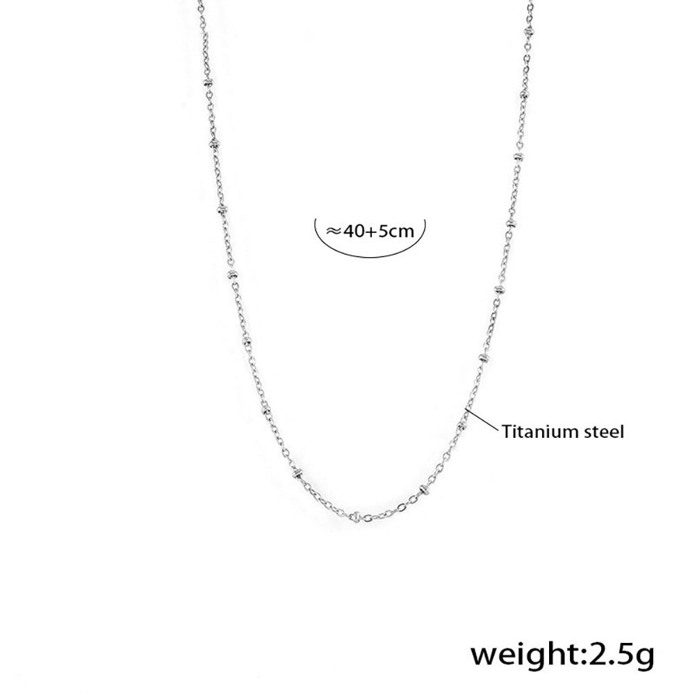 Evil eye necklace with 5A zirconia – multi-row fine chain made of gold-plated stainless steel or silver steel look
