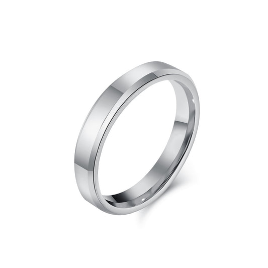Hochglanz Wolframcarbid-Ring – Zeitloses Unisex-Design in Luxus-Optik