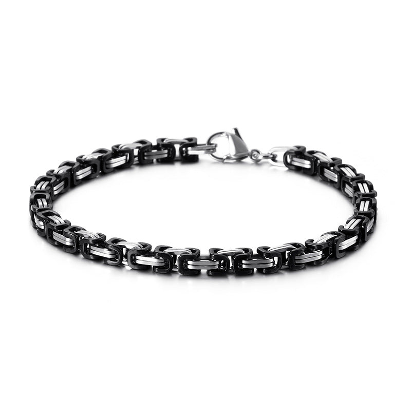 Titan-Optik Bügelkette Armband für Damen & Herren – Mehrere Größen