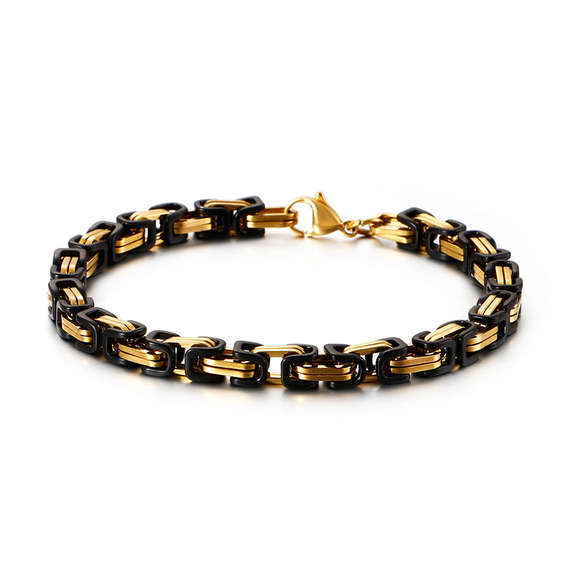 Titan-Optik Bügelkette Armband für Damen & Herren – Mehrere Größen
