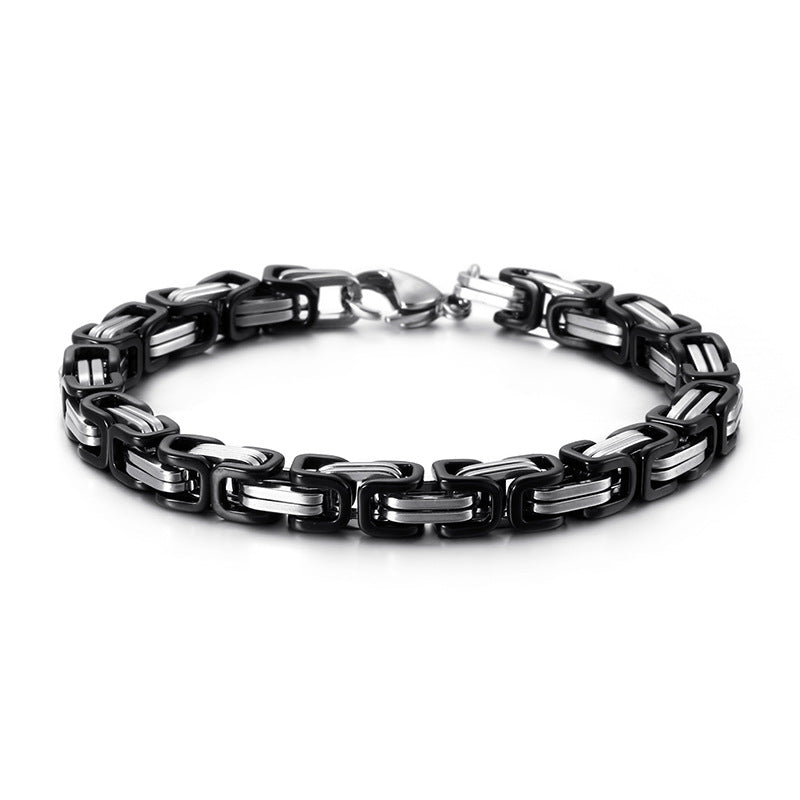 Titan-Optik Bügelkette Armband für Damen & Herren – Mehrere Größen