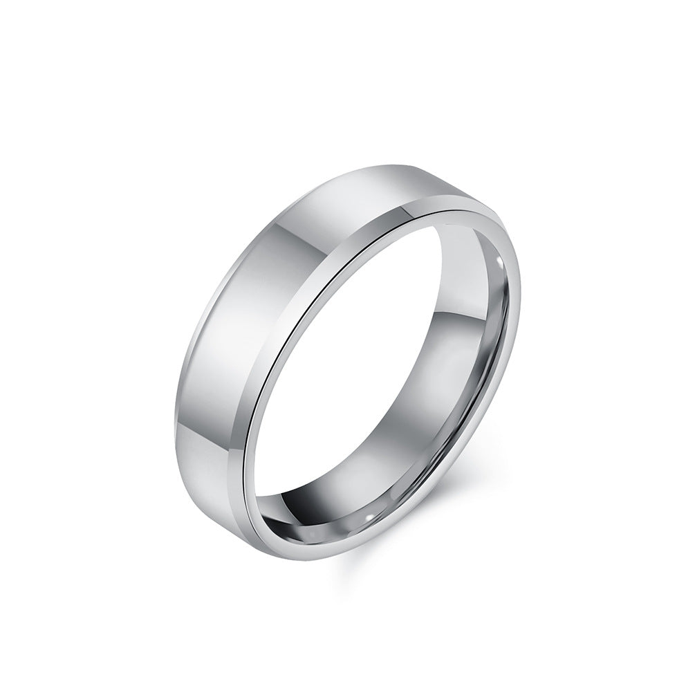 Hochglanz Wolframcarbid-Ring – Zeitloses Unisex-Design in Luxus-Optik