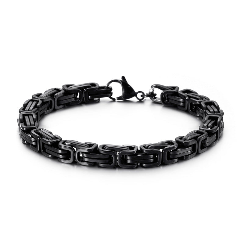 Titan-Optik Bügelkette Armband für Damen & Herren – Mehrere Größen