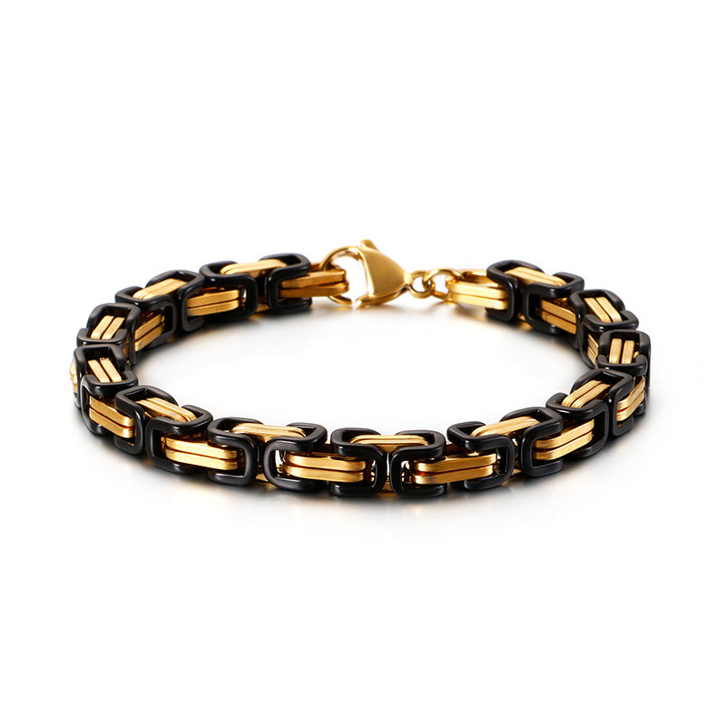 Titan-Optik Bügelkette Armband für Damen & Herren – Mehrere Größen