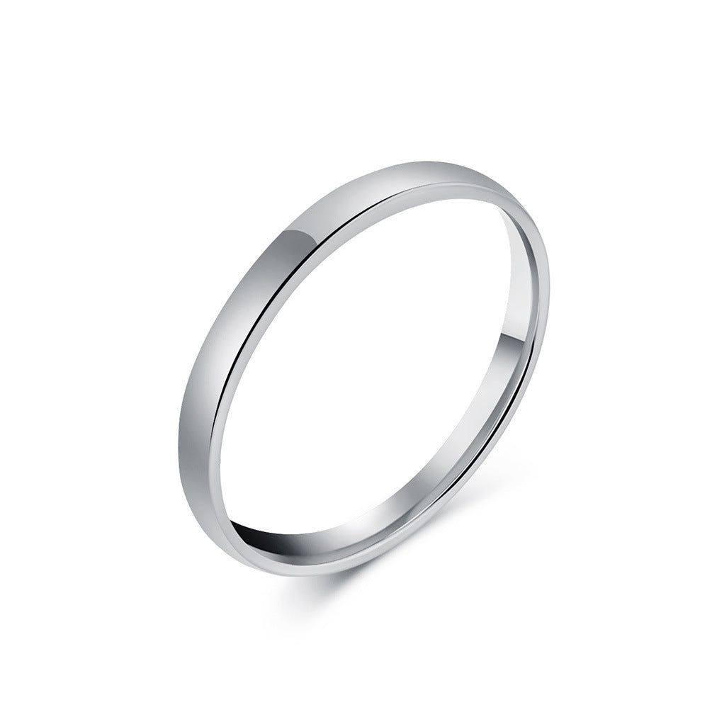 Simple titanium steel ring - High-quality shiny in black & steel colors - 18K gold plating - Unisex design - Fine jewelry for women & men