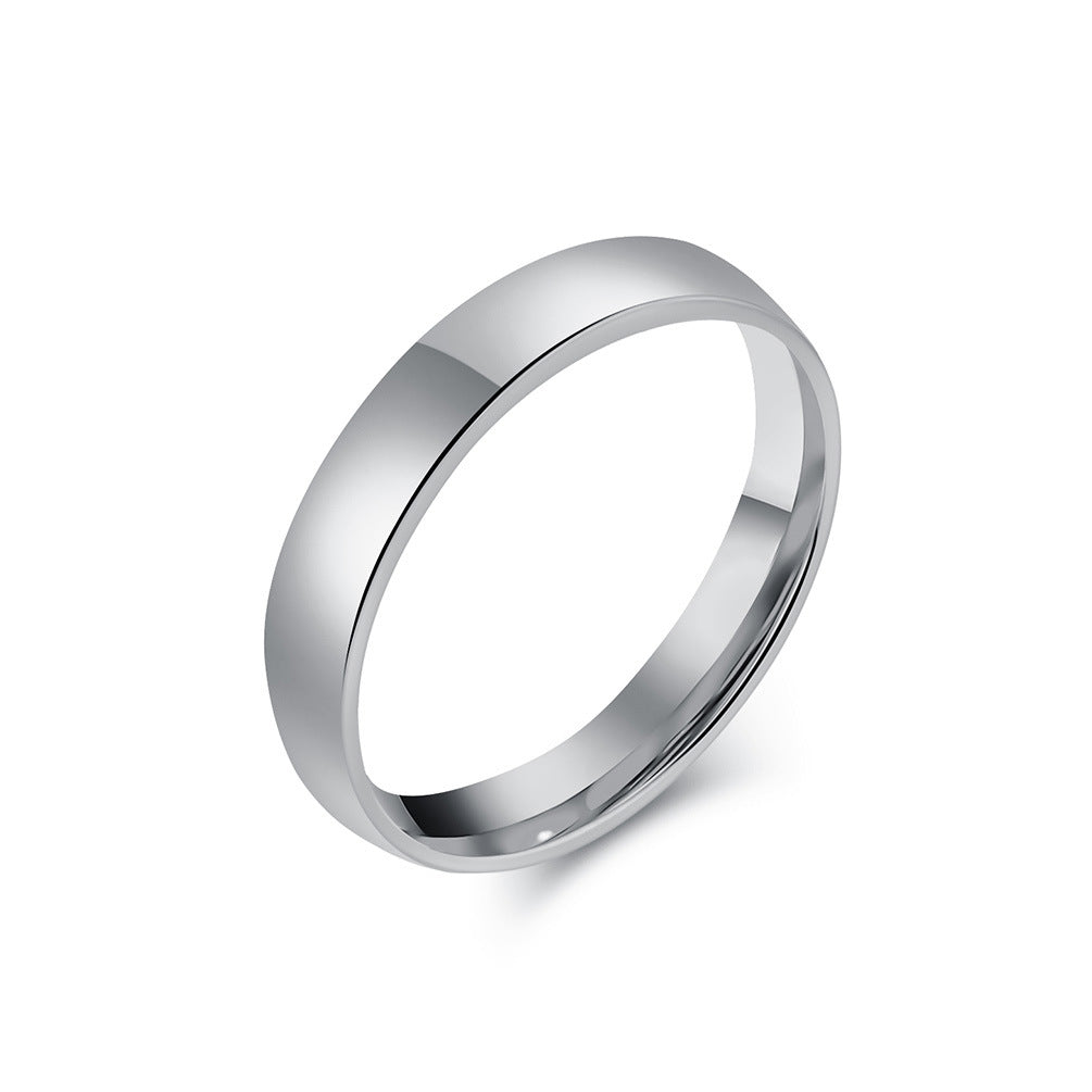 Simple titanium steel ring - High-quality shiny in black & steel colors - 18K gold plating - Unisex design - Fine jewelry for women & men