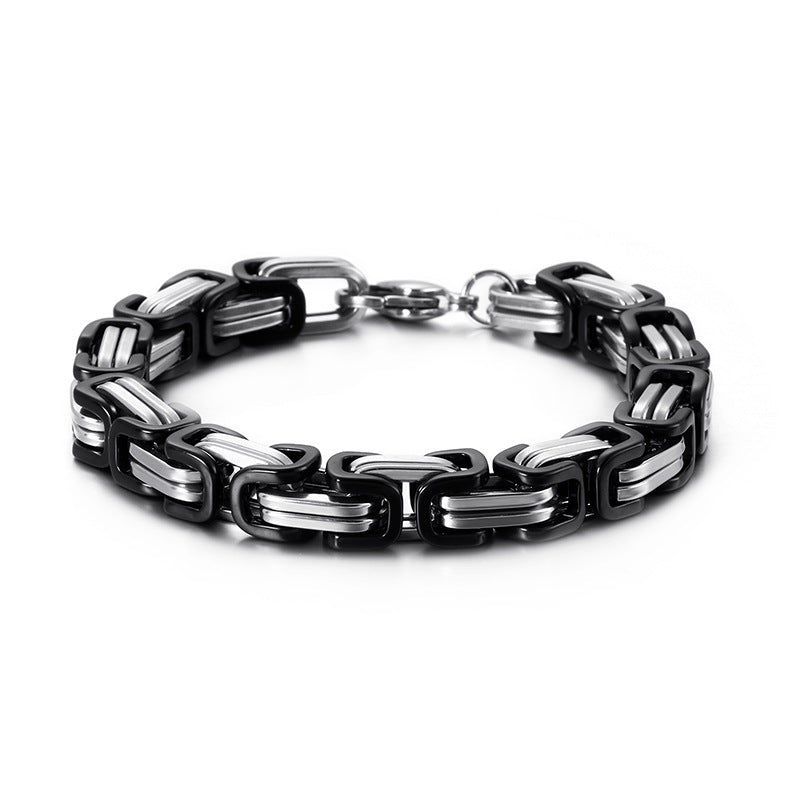 Titan-Optik Bügelkette Armband für Damen & Herren – Mehrere Größen
