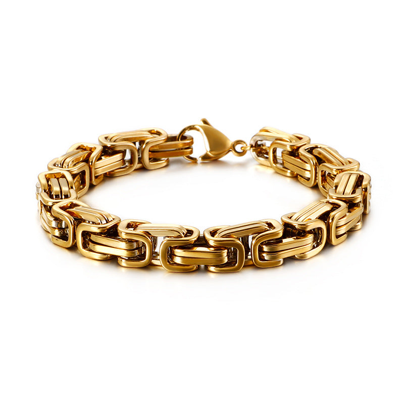 Titan-Optik Bügelkette Armband für Damen & Herren – Mehrere Größen