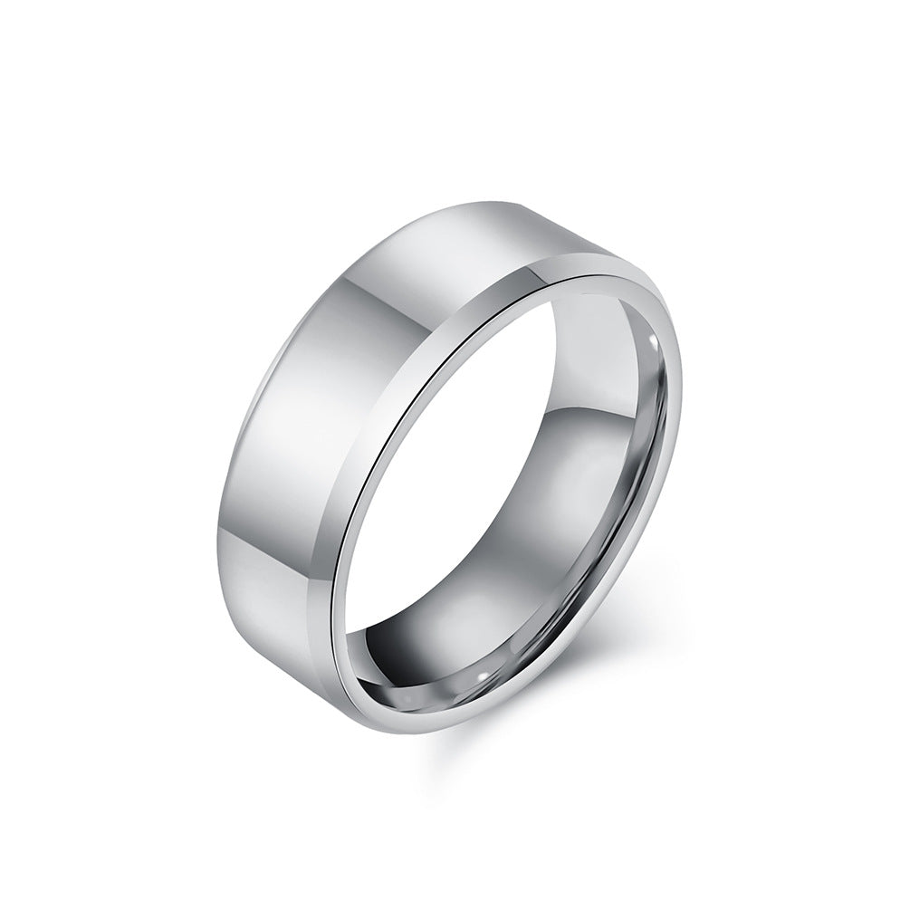 Hochglanz Wolframcarbid-Ring – Zeitloses Unisex-Design in Luxus-Optik