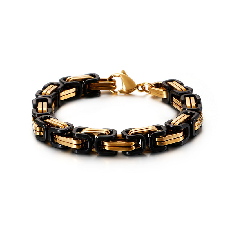 Titan-Optik Bügelkette Armband für Damen & Herren – Mehrere Größen