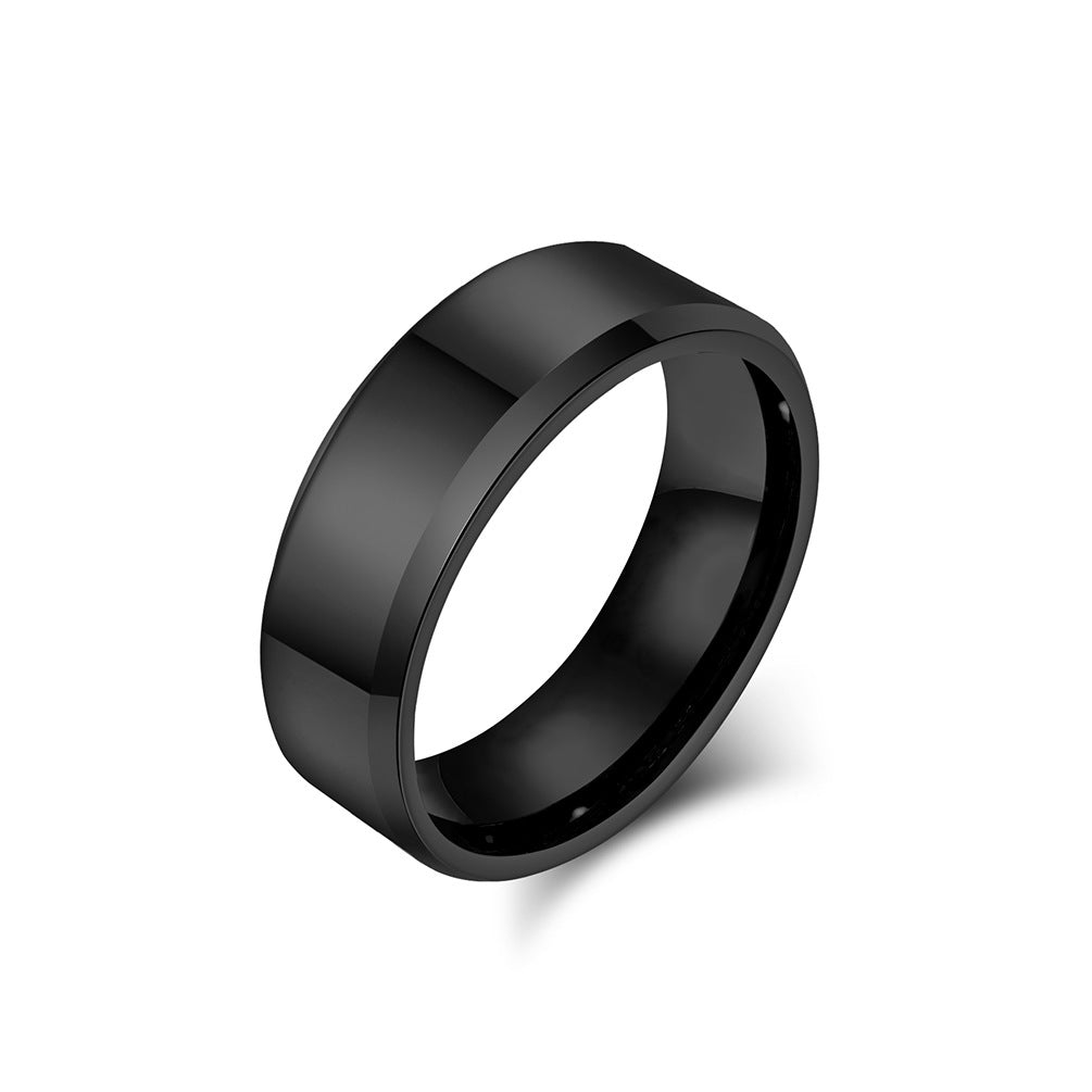 Hochglanz Wolframcarbid-Ring – Zeitloses Unisex-Design in Luxus-Optik