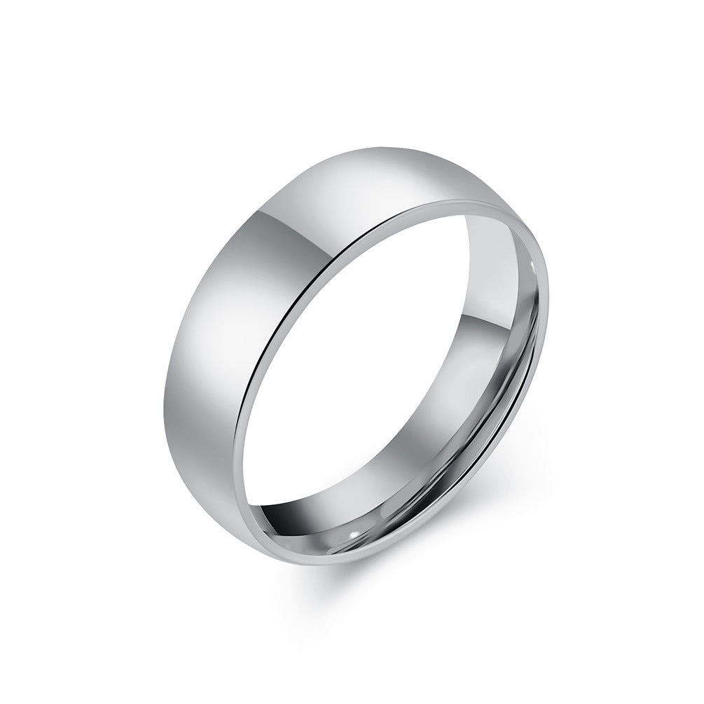 Simple titanium steel ring - High-quality shiny in black & steel colors - 18K gold plating - Unisex design - Fine jewelry for women & men