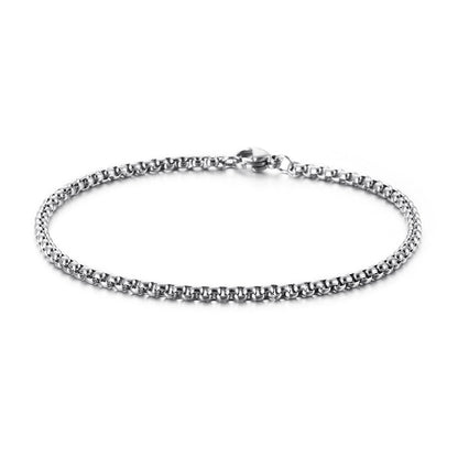 Minimalistisches Herren-Armband aus Edelstahl – Geometrische Eckperlen für Business & Alltag