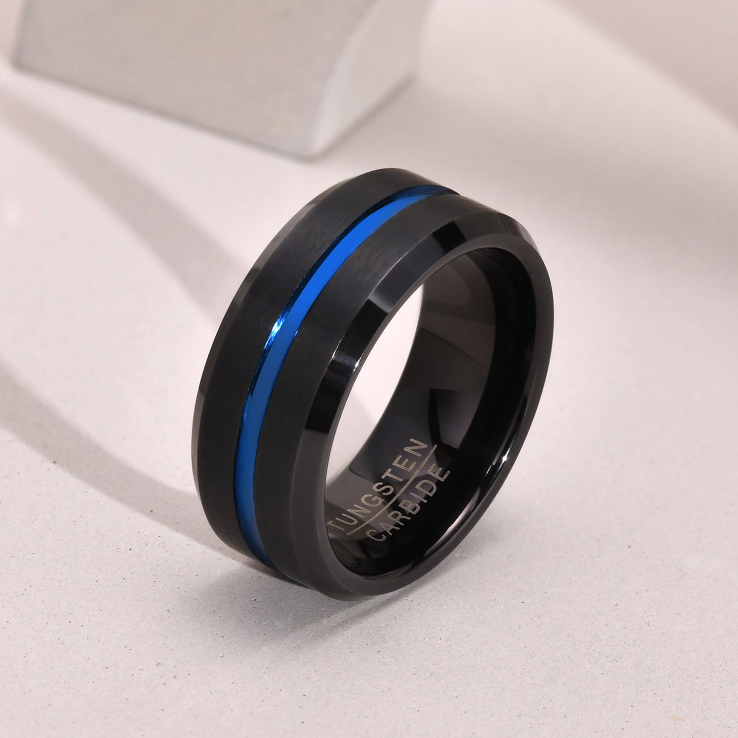 PIOWNN® Wolframkarbid-Herrenring – 8mm