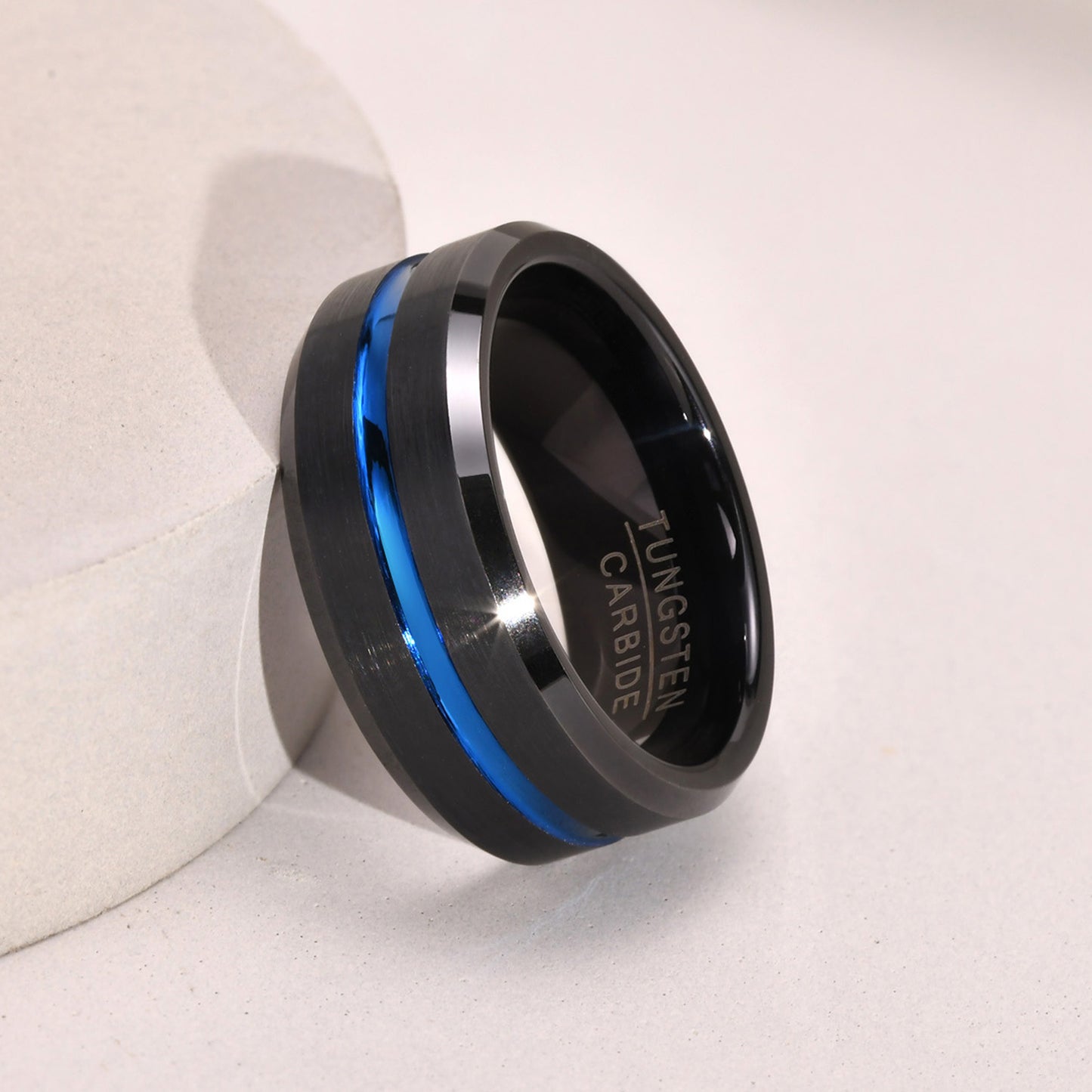 PIOWNN® Wolframkarbid-Herrenring – 8mm