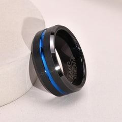 PIOWNN® Wolframkarbid-Herrenring – 8mm