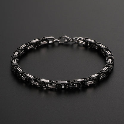 Titan-Optik Bügelkette Armband für Damen & Herren – Mehrere Größen