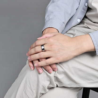 Hochglanz Wolframcarbid-Ring – Zeitloses Unisex-Design in Luxus-Optik