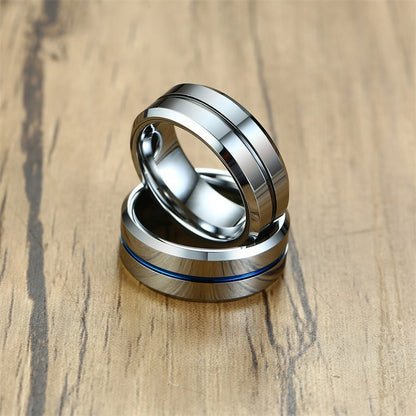 PIOWNN® Wolframkarbid-Herrenring – 8mm