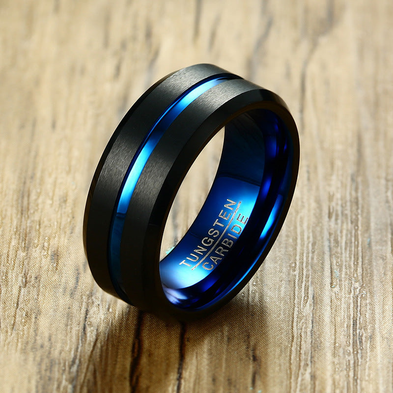 PIOWNN® Wolframkarbid-Herrenring – 8mm