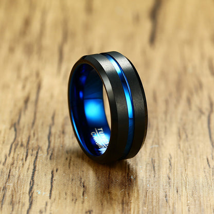 PIOWNN® Wolframkarbid-Herrenring – 8mm