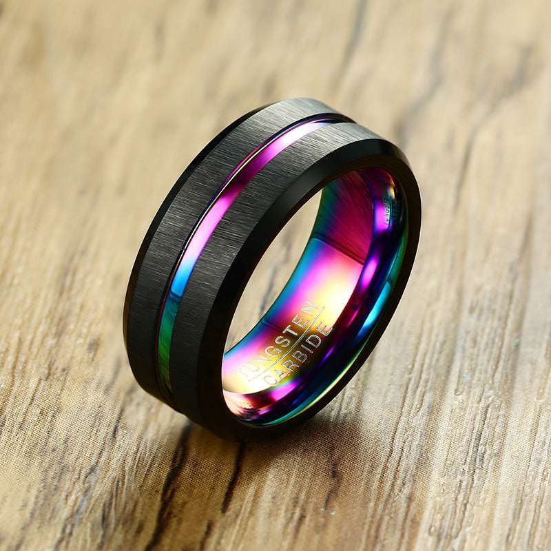 PIOWNN® Wolframkarbid-Herrenring – 8mm
