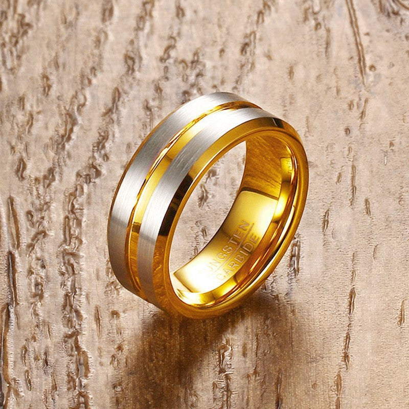PIOWNN® Wolframkarbid-Herrenring – 8mm