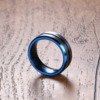 PIOWNN® Wolframkarbid-Herrenring – 8mm