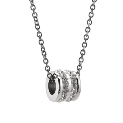 Cylinder Couple Necklaces - Titanium Steel Partner Pendants - Simple Couple Jewelry