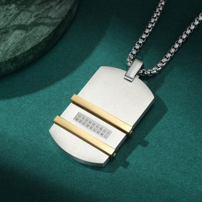 Modular men's chain | 316L stainless steel - Available in gold-plated, polished, or black PVD-coated
