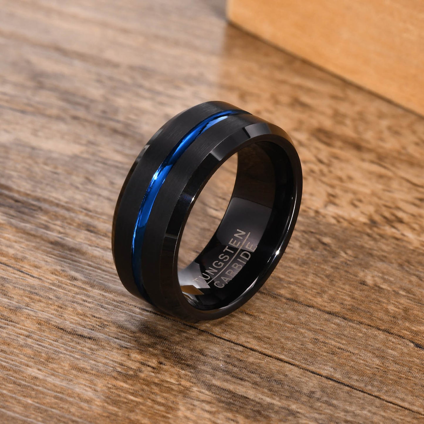 PIOWNN® Wolframkarbid-Herrenring – 8mm