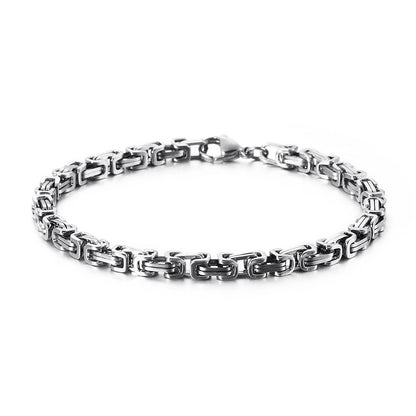 Titan-Optik Bügelkette Armband für Damen & Herren – Mehrere Größen