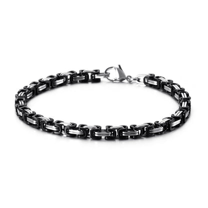 Titan-Optik Bügelkette Armband für Damen & Herren – Mehrere Größen