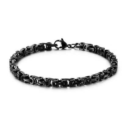 Titan-Optik Bügelkette Armband für Damen & Herren – Mehrere Größen