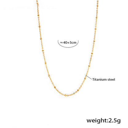 Evil eye necklace with 5A zirconia – multi-row fine chain made of gold-plated stainless steel or silver steel look