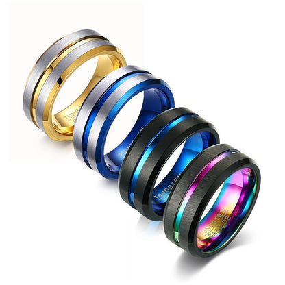 PIOWNN® Wolframkarbid-Herrenring – 8mm