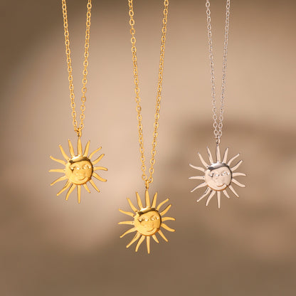 Noble sun goddess necklace – timeless jewelry with spiritual flair