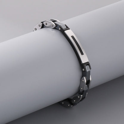 Stainless steel couple bracelets - Modern chain bracelet made of titanium steel for him &amp; her