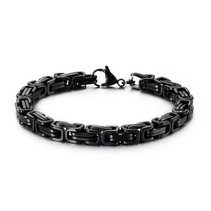 Titan-Optik Bügelkette Armband für Damen & Herren – Mehrere Größen