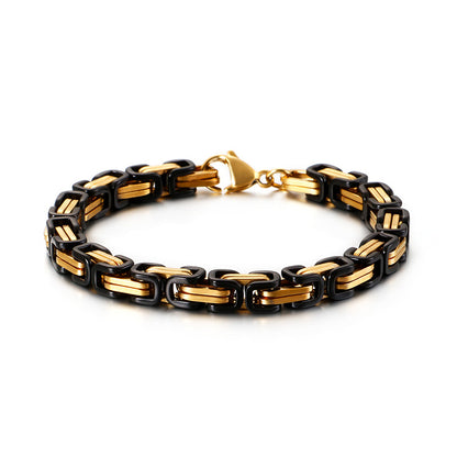 Titan-Optik Bügelkette Armband für Damen & Herren – Mehrere Größen