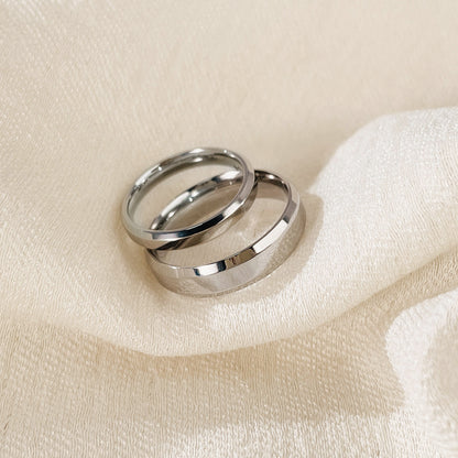 Stainless steel couple rings – hypoallergenic &amp; rust-proof for couples