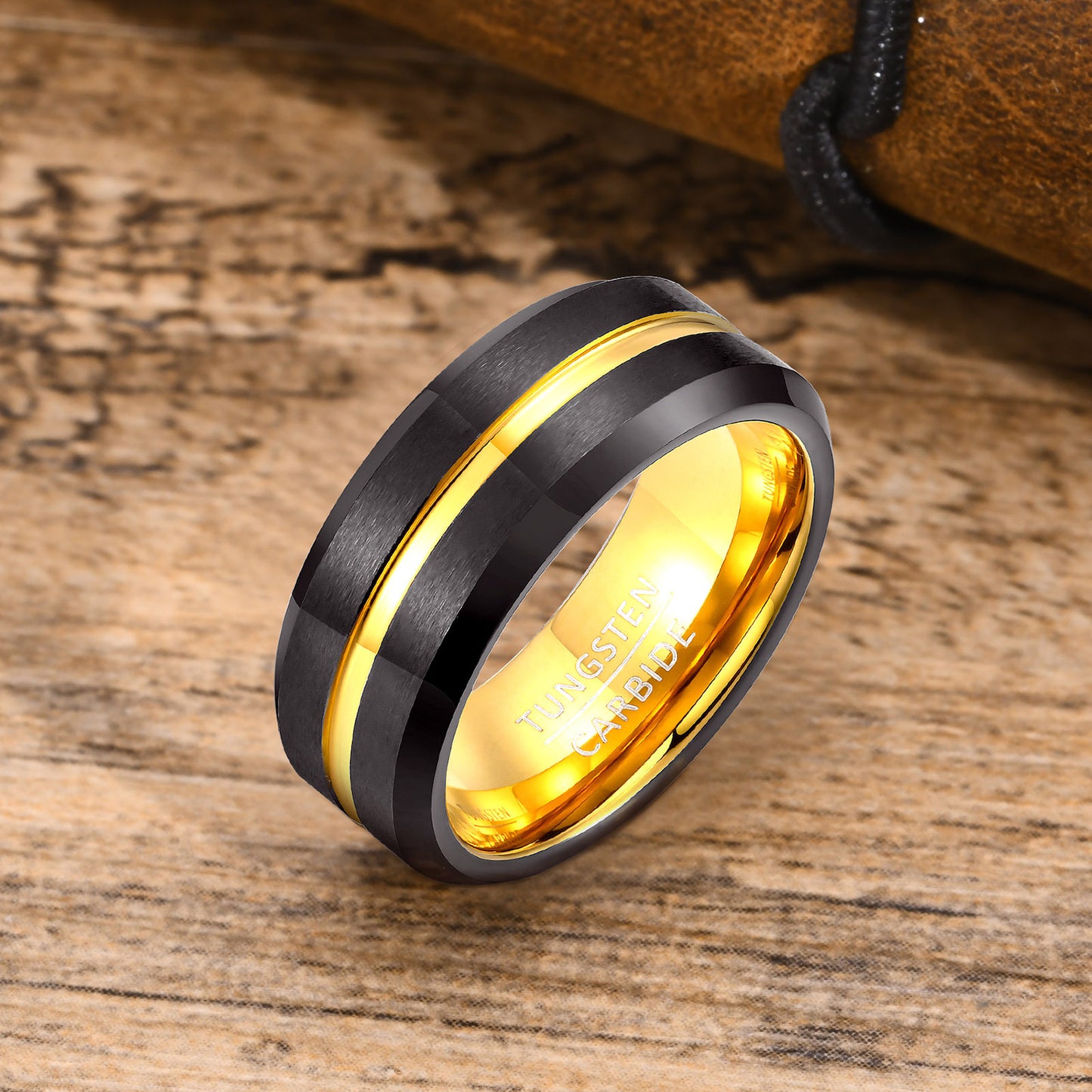 PIOWNN® Wolframkarbid-Herrenring – 8mm